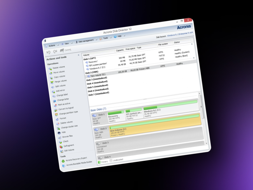 Acronis Disk Director