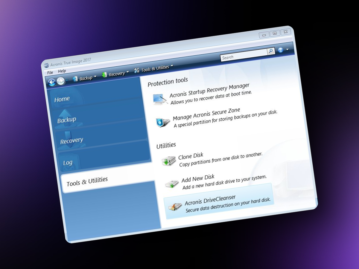 Acronis Drive Cleanser