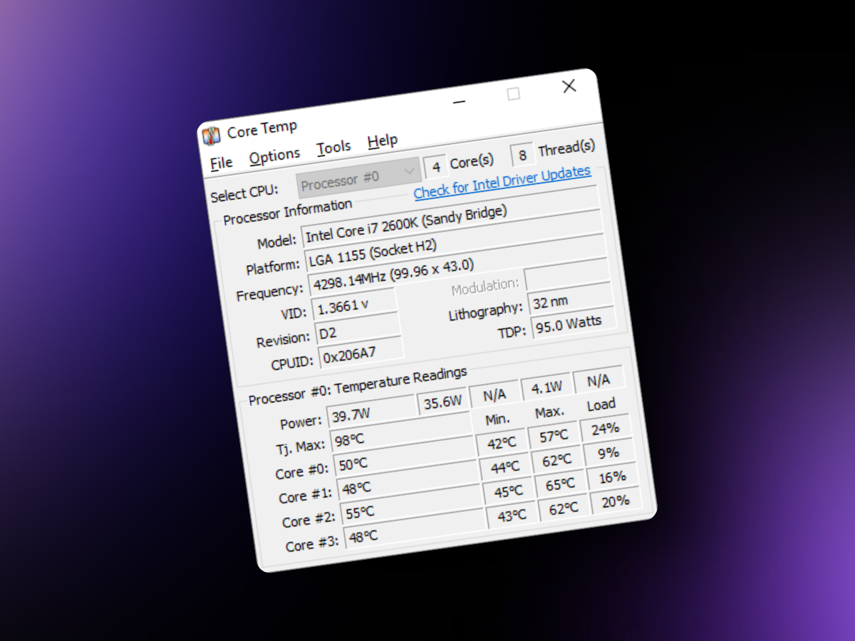Temperatura CPU