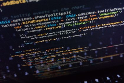 turned on computer monitor displaying coding application