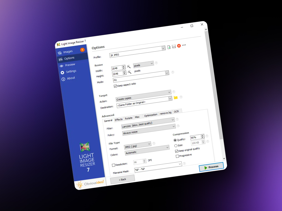 Light Image Resizer