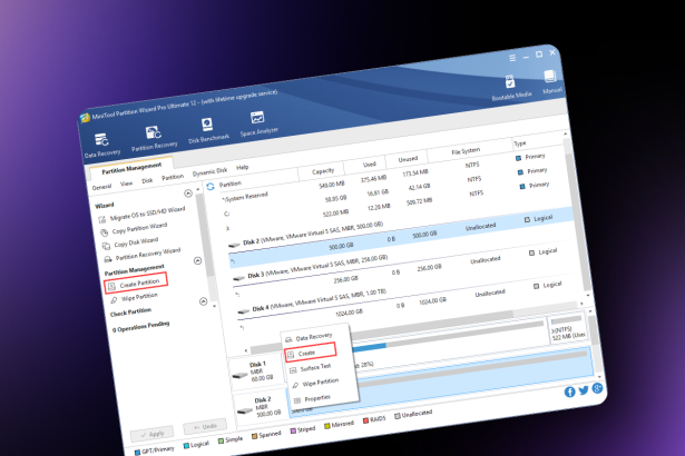 Minitool Partition Wizard