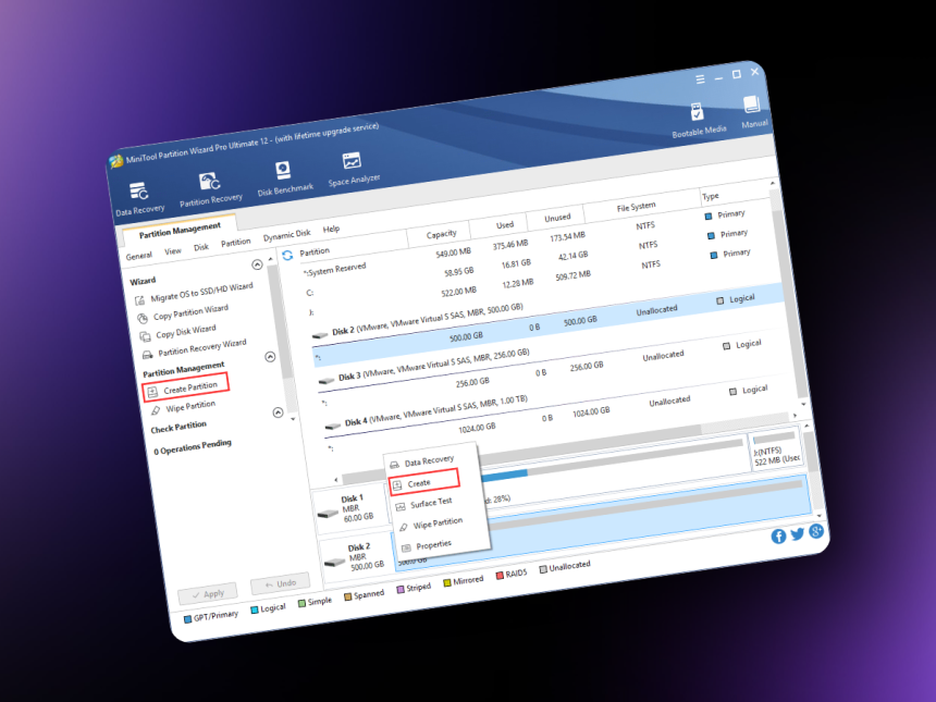 Minitool Partition Wizard