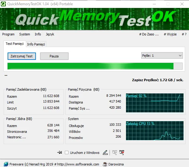 QuickMemoryTestOK